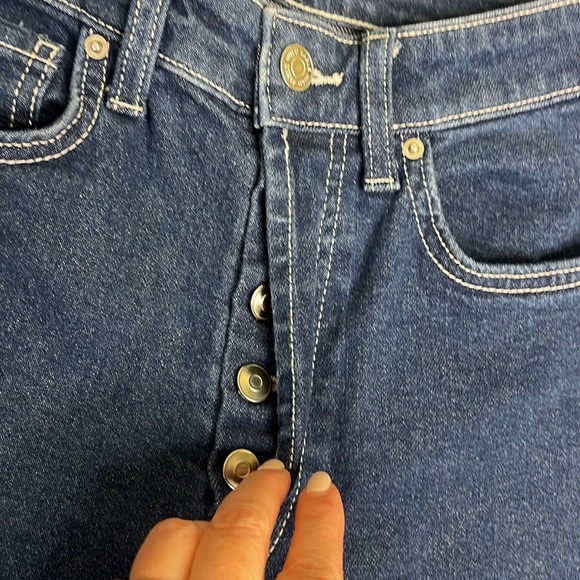 Wild fable super high rise straight button fly Classic Blue Denim Jeans - Picture 7 of 17